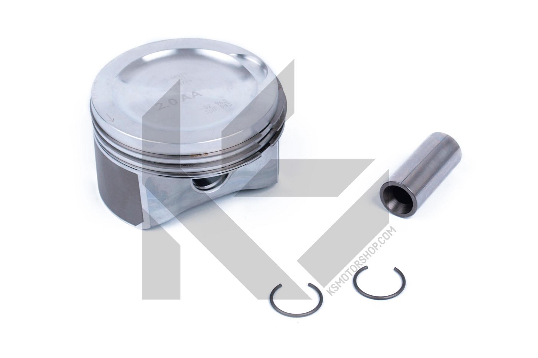 0308302, Piston with rings and pin, MAHLE