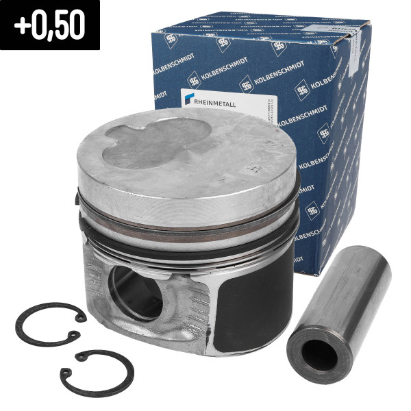 92006820, Piston with rings and pin, KOLBENSCHMIDT