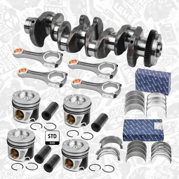 Crankshaft kit - HK0194VR3 ET ENGINETEAM - A6510302501, 6510302501, A6510300020