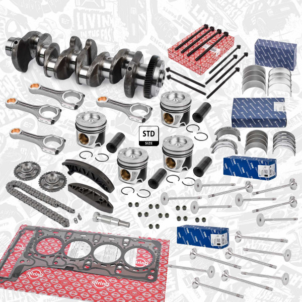 Crankshaft kit - HK0194VR5 ET ENGINETEAM - A6510302501, 6510302501, A6510300020