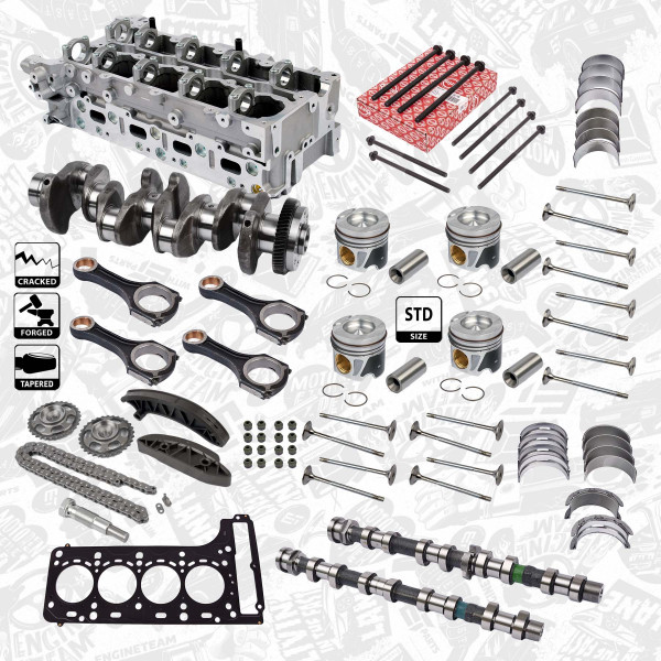 Crankshaft kit - HK0194VR6 ET ENGINETEAM - A6510302501, 6510302501, A6510300020