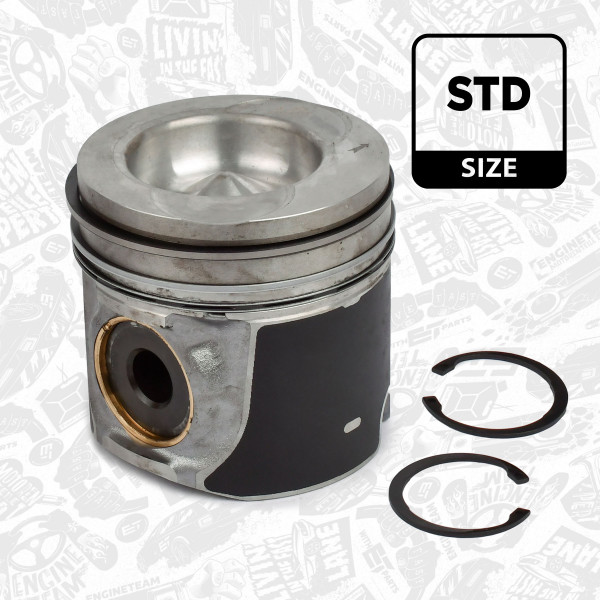 PM000500, Piston with rings and pin, ET ENGINETEAM, Renault Truck Ares Kerax Premium Iliade MIDR06.23.56 1998+, 5001855845, 2095900, 40074600, 856030, 87-135500-00, A350726STD, 40074600X, 31-03319-000, 5001845663, 5010412123, 5010412124, 856030MEC
