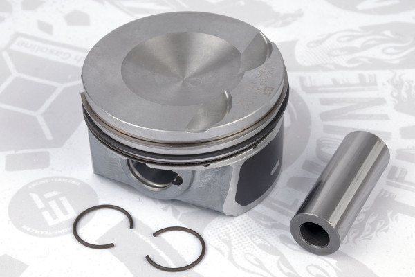 Piston with rings and pin - PM006325 ET ENGINETEAM