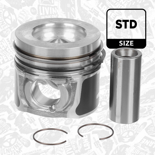 Piston with rings and pin - PM014000 ET ENGINETEAM - 2092150, FM5Q6110AA, FM5Q6110AB