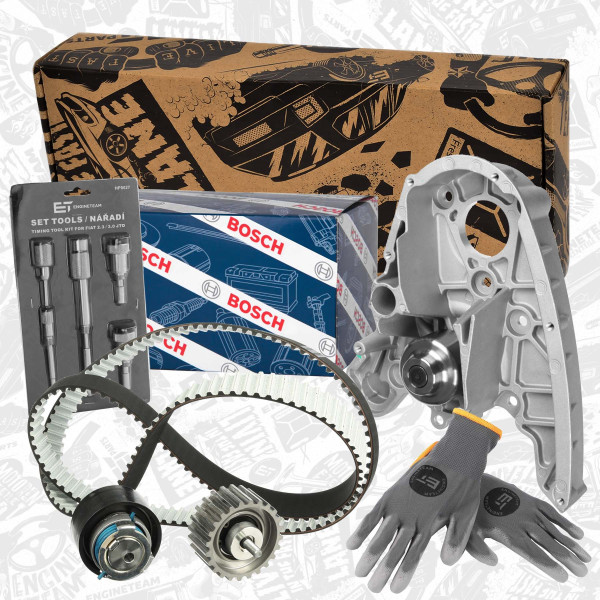 RM0025VR1, Water Pump & Timing Belt Kit, ET ENGINETEAM, Fiat Iveco Ducato Daily 2,3 JTD/D F1AE0481A 2002+, 0191-2A, 1860815000, 500388688, 0191-2B, 1860617000, 0191-2J, 2000018200, 504010846, 0191-2K, 504183759, 99360614, 99360615, 500371975, 504076915, 50403377, 504323990, 5802102046