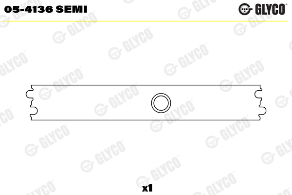05-4136 SEMI, Small End Bushes, connecting rod, GLYCO, 0604.07, 35293, 7058055400, 9350210180, 77135698, 0352.93, 035293, 060407, 70580554