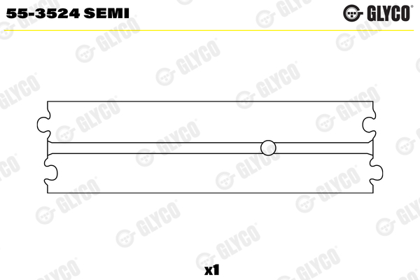 55-3524 SEMI, Small End Bushes, connecting rod, GLYCO, 420257
