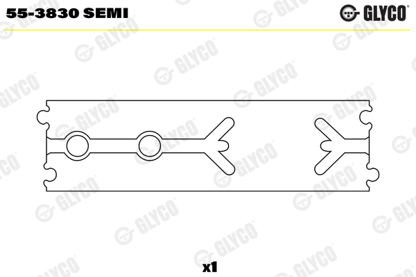 Small End Bushes, connecting rod - 55-3830 SEMI GLYCO - 6030380150, 6050380050, 6050380250