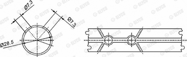Small End Bushes, connecting rod - 55-3831 SEMI GLYCO - 6040380150, A6040380150, 77729690