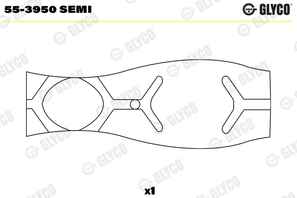 Small End Bushes, connecting rod - 55-3950 SEMI GLYCO - 1326711, AES610134, AES610134UNB