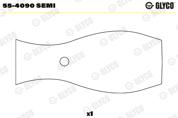 Small End Bushes, connecting rod - 55-4090 SEMI GLYCO - 99474543