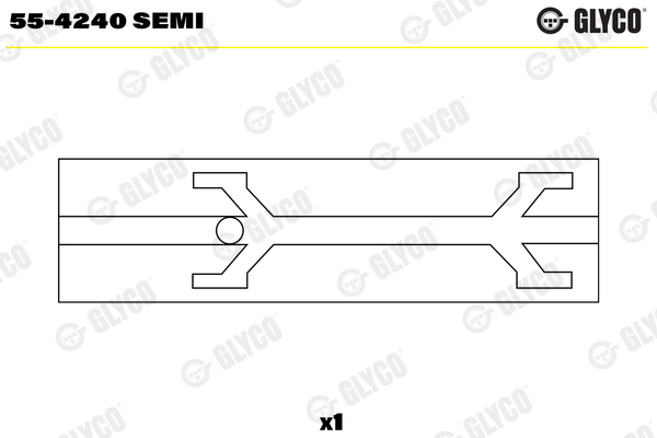 55-4240 SEMI, Small End Bushes, connecting rod, GLYCO, 1304292, 35751-1, 35751-3, 77196690, 77196694, 77205690