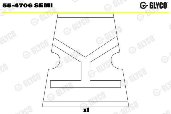 Small End Bushes, connecting rod - 55-4706 SEMI GLYCO - 3901085, 3941476, 4891178