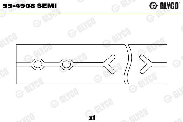 55-4908 SEMI, Small End Bushes, connecting rod, GLYCO, 5010477094