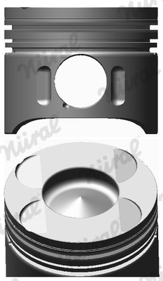 87-117900-00, Piston with rings and pin, NÜRAL, 6130300217, A6130300217, 0045700, 97409600