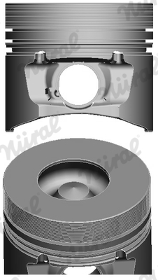 87-146507-00, Piston with rings and pin, NÜRAL, Deutz  Volvo L20B/L20F/L25B/L25F/L28F F2L2011* F3L2011* F4L2011* F2M2011* F3M2011* F4M2011* D3D* 2001+, 1019701