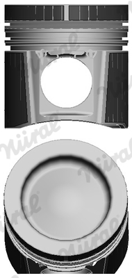 87-289300-10, Piston with rings and pin, NÜRAL, 9060305217, A9060305217, 0039700, 94971600