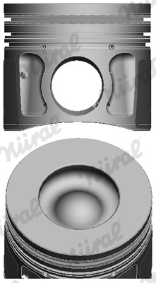 Piston with rings and pin - 87-427700-40 NÜRAL - 9800066680, 9C1Q-6110-EAA, 013PI001360000