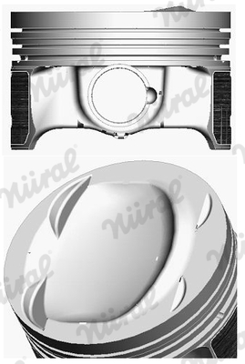 87-429900-00, Piston with rings and pin, NÜRAL, 03C107065AP, 028PI00118000, 40477600