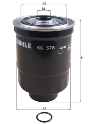 Kraftstofffilter - KC578D MAHLE - 0K60C23570, 32A6201020C, 3197344000