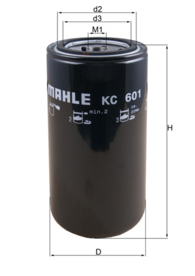 Palivový filtr - KC601 MAHLE - 01182672, 10192, 20805349