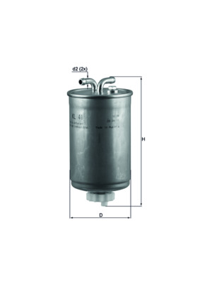 Fuel Filter - KL41 MAHLE - 16901S37E30, 191127401, 50379100