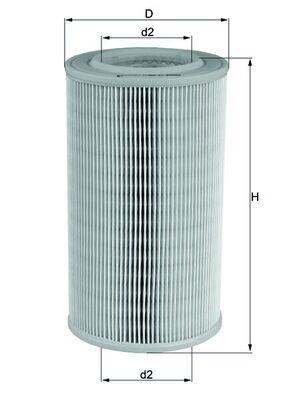 Air Filter - LX803 MAHLE - 1112657, 165463S903, 16546OW800