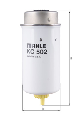 Kraftstofffilter - KC502 MAHLE - 1685852, 1712932, 3C119155BD