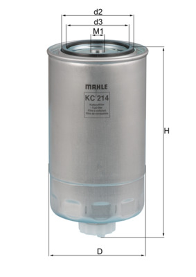 Palivový filtr - KC214 MAHLE - 0011515180, 0131506011, 11694035