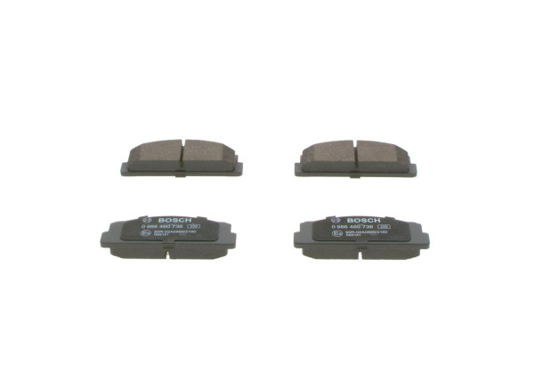 Brake Pad Set, disc brake - 0986460736 BOSCH - 030633, 3915580, 4236412