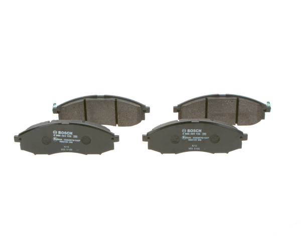 Brake Pad Set, disc brake - 0986494152 BOSCH - D1060VK100, D1060VK190, D1060VK10B