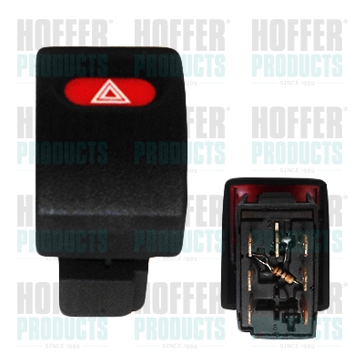 Hazard Warning Light Switch - HOF2103604 HOFFER - 6240138, 09138043, 90328595
