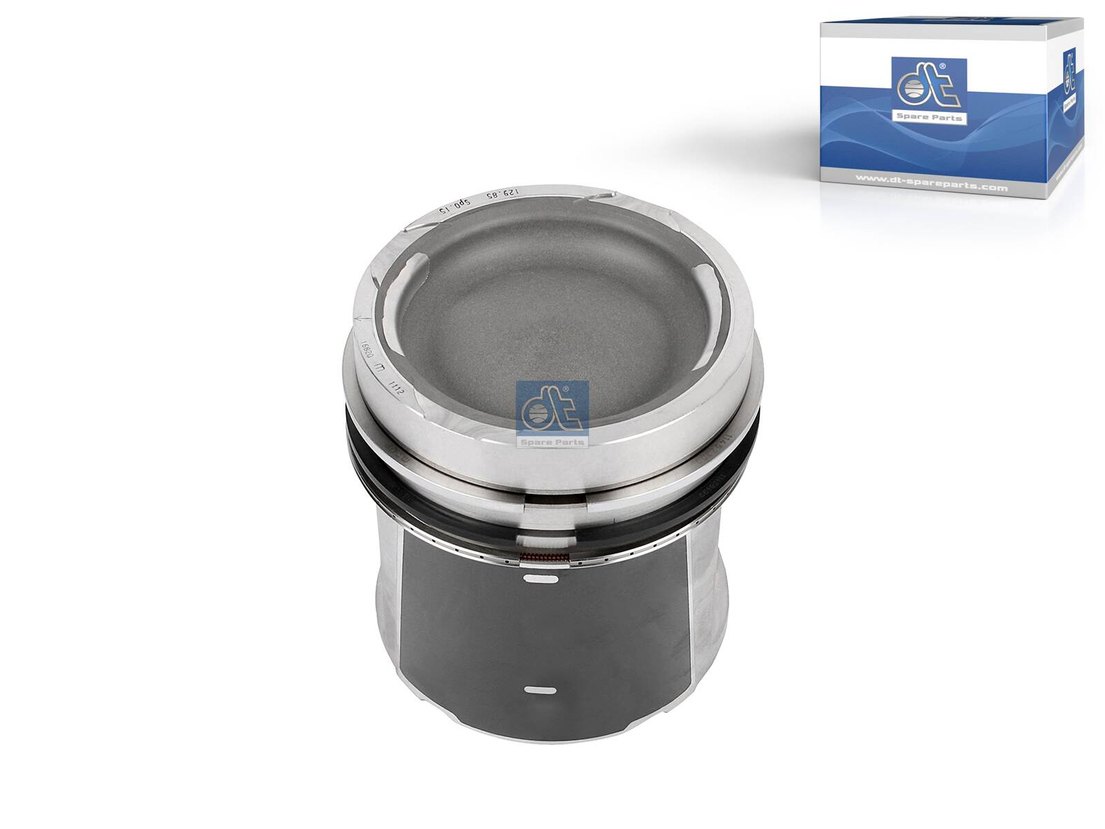 Piston with rings and pin - 5.40208 DT Spare Parts - 1668305, 1676835, 1616745