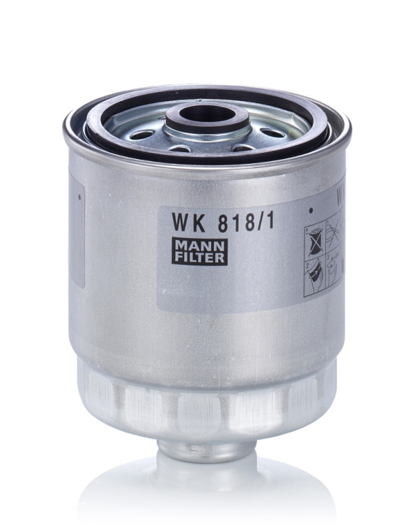 WK 818/1, Fuel Filter, MANN-FILTER, 31922-17400, 1457434443, 183861, 30-0H-H18, 37-143230006, 4311, 5112, 7690311, ADG02335, ALG-2178, CFF100581, CHY13007, CS712, F28921, FC-H05, FD587, FN207B, FP5719, FSM4199, GS9841, H211WK, HDF605, HF-646, J1330513, KC111, M669, PDS31, PP979/1, PS9841, QFF0323