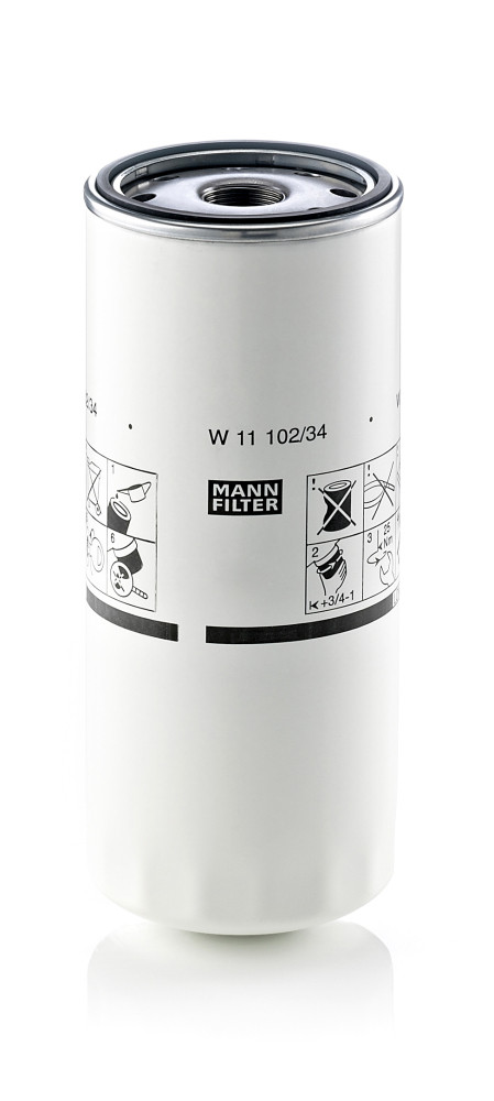 Oil Filter - W 11 102/34 MANN-FILTER - 17533660, 1R-0658, 20539275