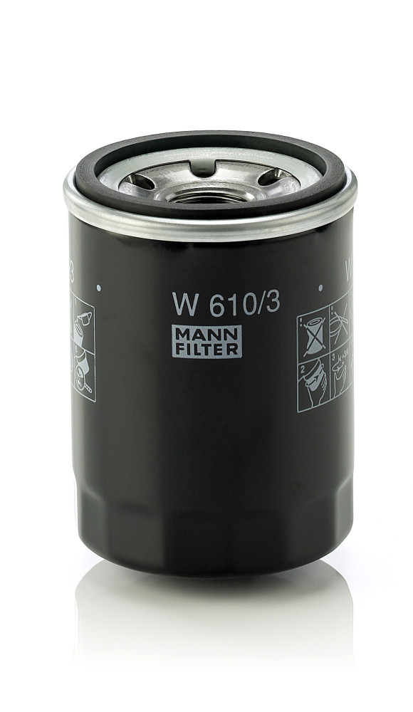 Oil Filter - W 610/3 MANN-FILTER - 0.009.4794.1, 0.0094.794.1, 0JE1514302