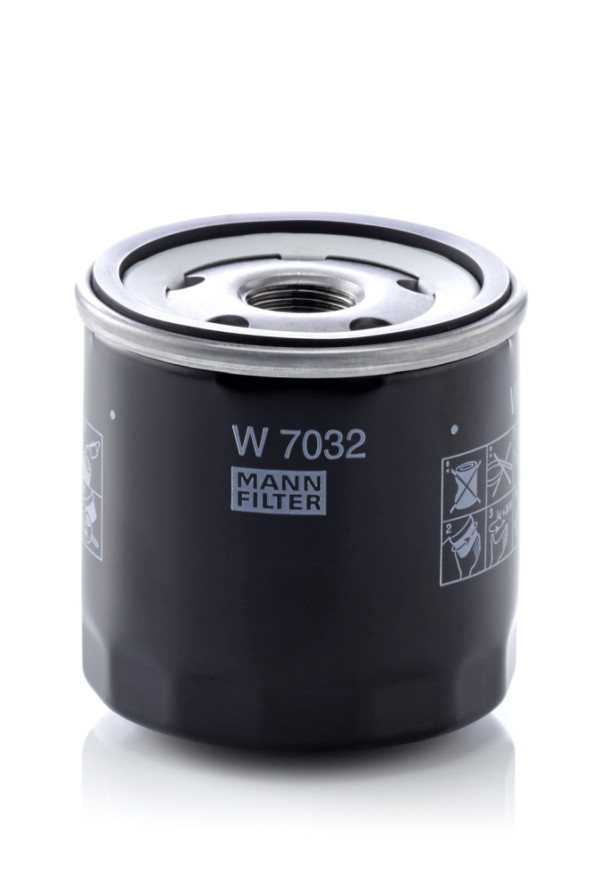Olejový filtr - W 7032 MANN-FILTER - 15208-00Q1D, 152085488R, 6071800010