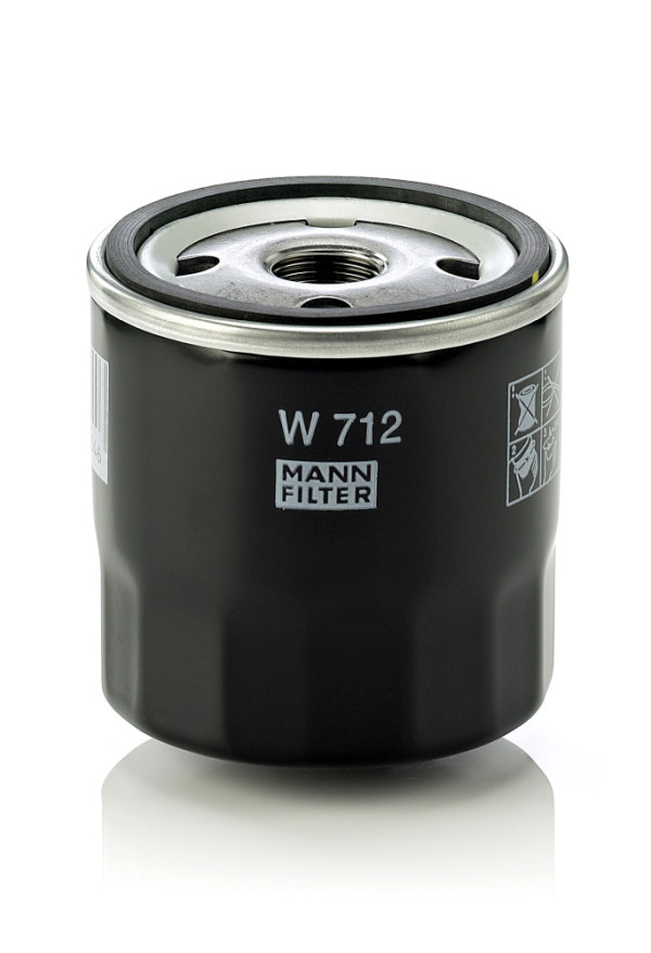 Olejový filtr - W 712 MANN-FILTER - 0003634330, 0006568340, 09281199