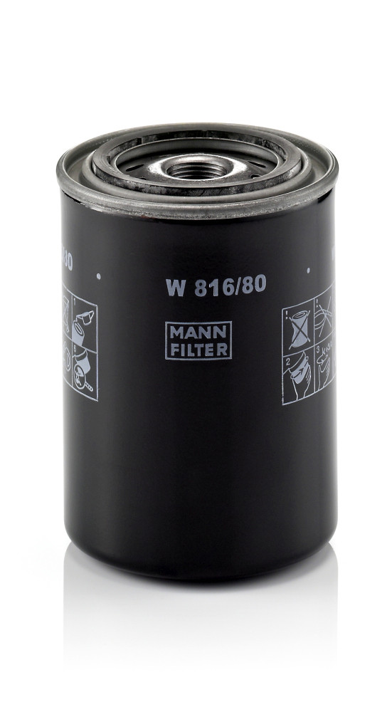 Ölfilter - W 816/80 MANN-FILTER - 15601-87305, 25011441, 6999-999-003-00