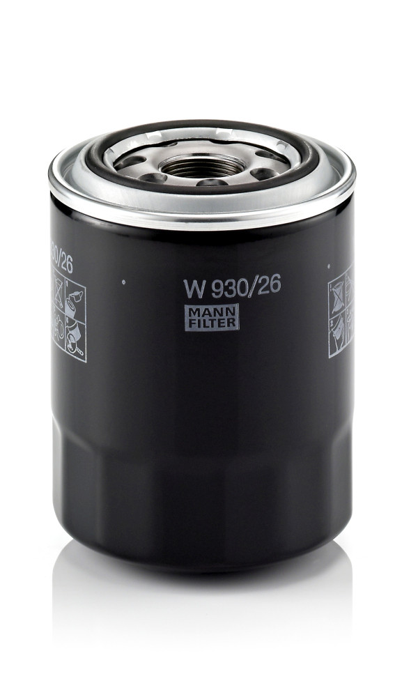 Oil Filter - W 930/26 MANN-FILTER - 0K55114302, 26300-42030, 26300-42040