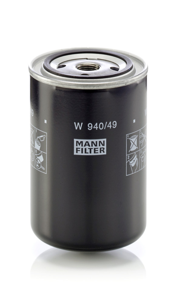 W 940/49, Oil Filter, MANN-FILTER, 558000303, B2, L23A269, 558001901, 558000303P