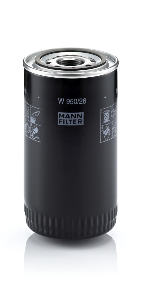 Oil Filter - W 950/26 MANN-FILTER - 2943401, 2992242, 3329105