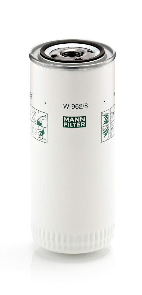 Oil Filter - W 962/8 MANN-FILTER - 0114786, 17457469, F824201310040