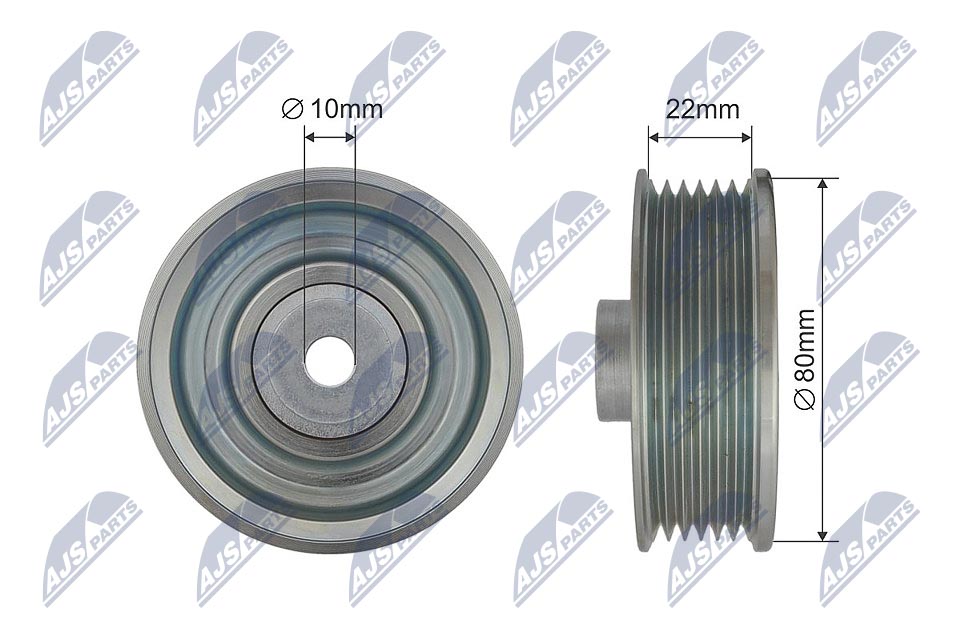 RNK-TY-033, Deflection/Guide Pulley, V-ribbed belt, NTY, TOYOTA AURIS, AVENSIS, COROLLA, MR2 III 1.4/1.6/1.8 10.99-11.13, 13570-22010, A120E6403S, 1357022010, 0187-ZZE120, 03-40474-SX, 03.81572, 0-N1982, 12301, 15-4060, 1570636, 331316170924, 532079910, 54-1223, 56998, 655065, 8641132007, 88304, A08340, A70-0256, ADT396506, APV2849, DIP-9020, FI20850, GA369.09, GT60010, J1142101, PU108032RR1XY1, QF00100195, R34125, RKT3288