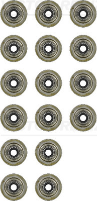 12-34836-01, Seal Set, valve stem, VICTOR REINZ, LUB100350L(16x), 12010100, 76632, HR752, LUB100350L