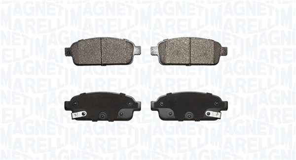 Brake Pad Set, disc brake - 363916060433 MAGNETI MARELLI - 13300867, 13310867, 13319294